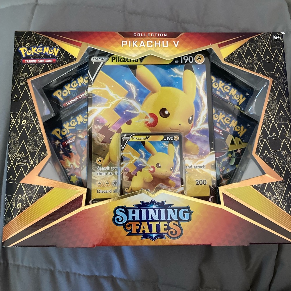 Factory Sealed Shining Fates Pokémon Booster Set with Pikachu V